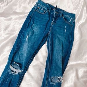 High waist jeans